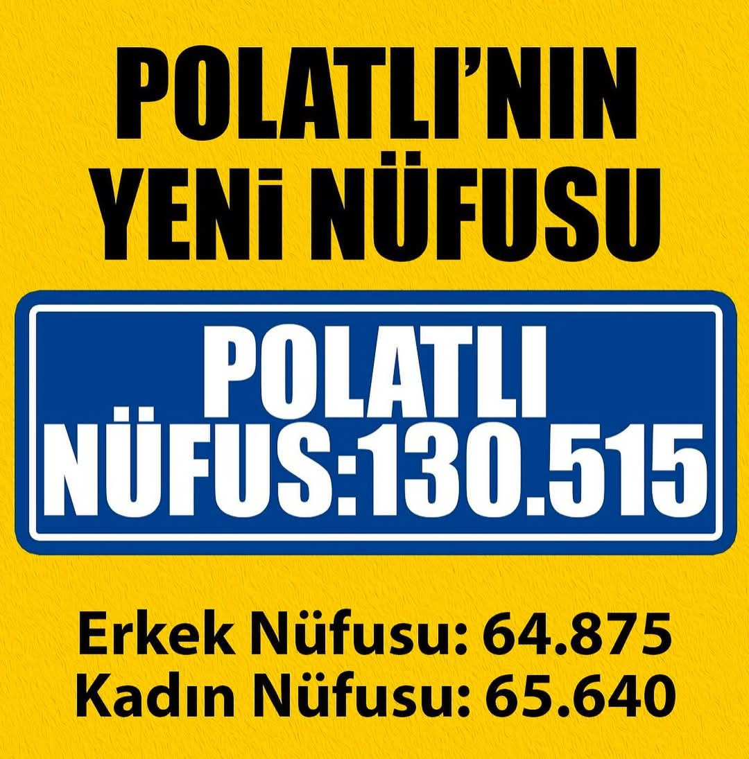 Polatlı’nın Nüfusu 130 Bini Aştı