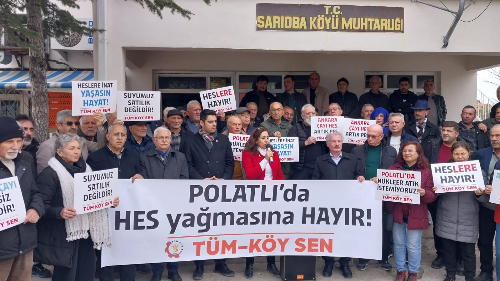 TÜM KÖY SEN’DEN SARIOBA’DA TARİHİ BULUŞMA: HES PROJESİNE BÜYÜK TEPKİ!